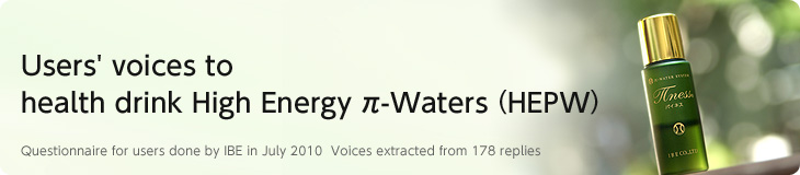 Users' voices to health drink High Energy <span class=